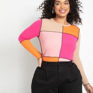 Eloquii Patchwork Top